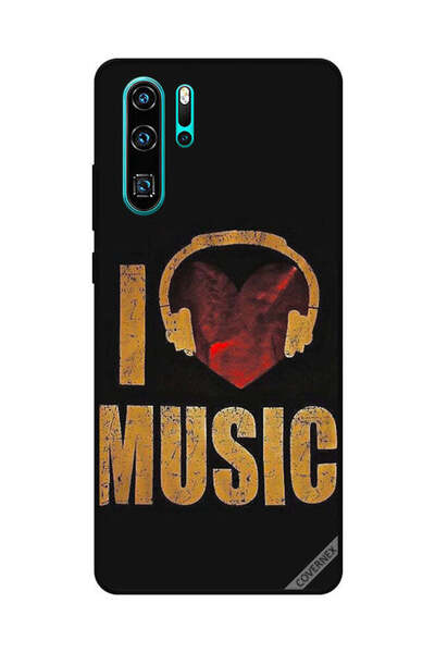 Covernex غطاء حماية لهاتف هواوي P30 Pro - أنا أحب الموسيقى القديمة