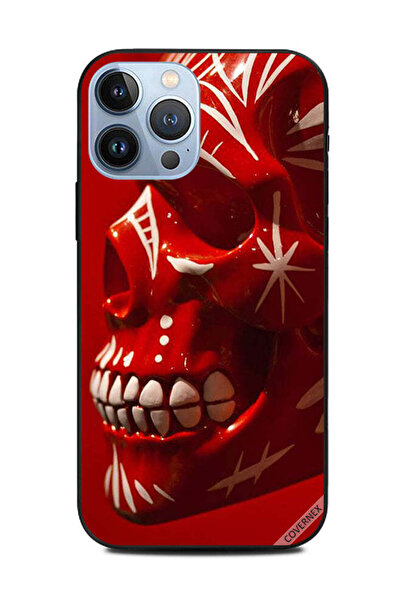 Covernex غطاء حماية لهاتف Apple iPhone 13 Pro Max أحمر رأس مزخرف