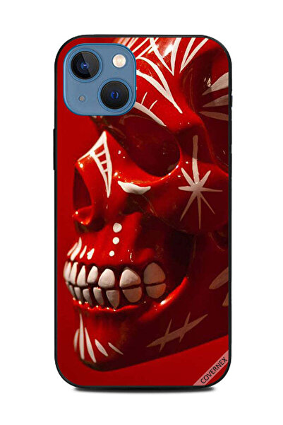 Covernex غطاء حماية لهاتف أبل آيفون 13 - رأس مزخرف أحمر