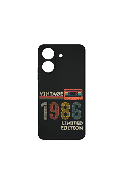 bestcase ® Husa Slim Silicon pentru Xiaomi Redmi 13C 4G, 1986 - Vintage Tape,...