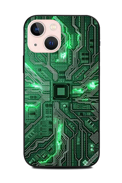 Covernex غطاء حماية لجهاز ابل ايفون 13 ميني بورد سيركت اخضر