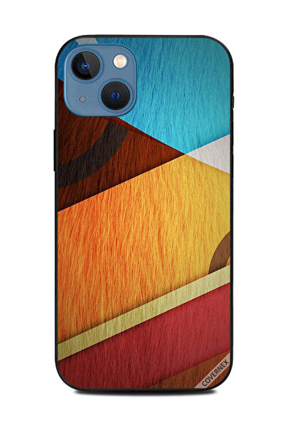 Covernex غطاء حماية لهاتف أبل آيفون 13 بنمط شعري متعدد الألوان