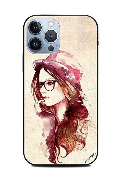 Covernex غطاء حماية لهاتف Apple iPhone 13 Pro Max، قبعة لطيفة للفتيات مع زجاج
