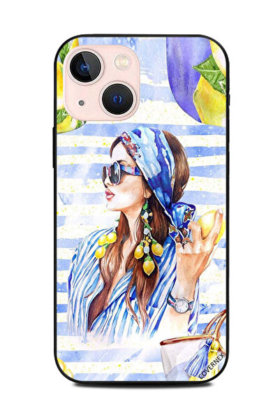 Covernex غطاء حماية لهاتف أبل آيفون 13 ميني - أزرق - فتاة أنيقة