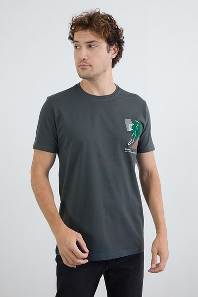 Fulla Moda Κεντημένο T-Shirt με λαιμόκοψη