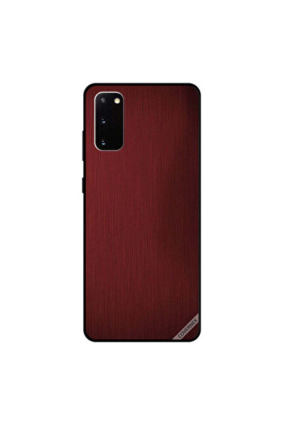 Covernex غطاء حماية لهاتف سامسونج جالكسي S20 بنمط خطوط حمراء داكنة