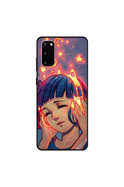 Covernex غطاء حماية سامسونج جالكسي S20 بطبعة فتاة صغيرة تستمع للموسيقى