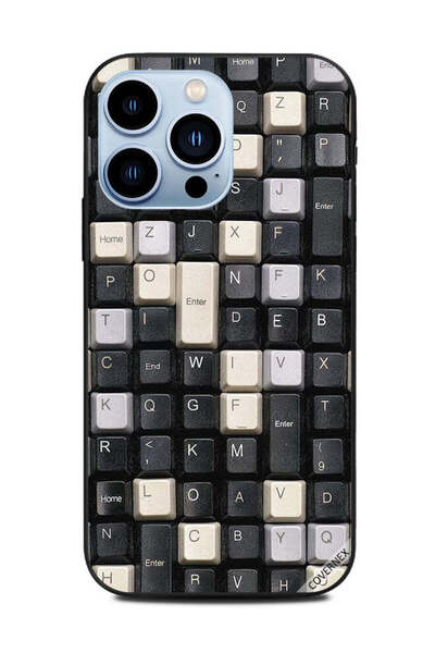 Covernex غطاء حماية لهاتف Apple iPhone 13 Pro مع أزرار لوحة مفاتيح باللونين ا...