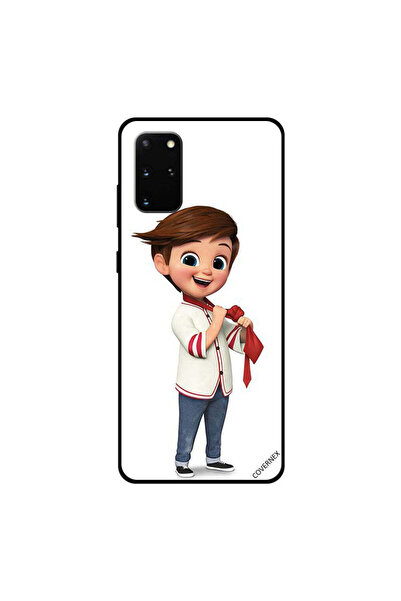 Covernex غطاء حماية لهاتف سامسونج جالكسي S20 بلس بتصميم فتى لطيف مع ربطة عنق