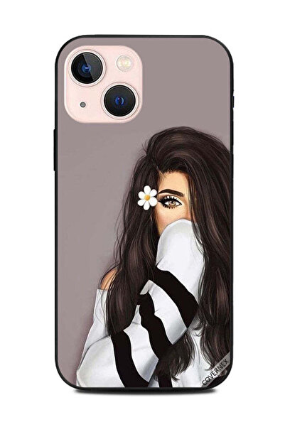 Covernex غطاء حماية لهاتف Apple iPhone 13 Mini وردة بيضاء في أذنها