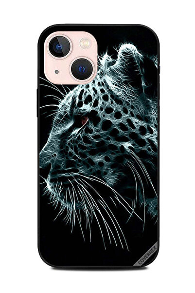 Covernex غطاء حماية لهاتف Apple iPhone 13 Mini بتصميم فن قلم النمر
