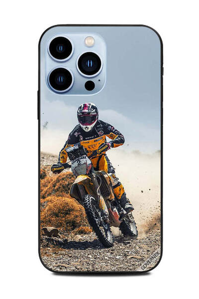 Covernex غطاء حماية لهاتف Apple iPhone 13 Pro - دراجة ترابية صفراء
