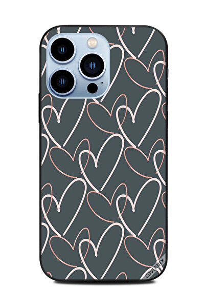 Covernex غطاء حماية لهاتف Apple iPhone 13 Pro - قلوب من الخطوط