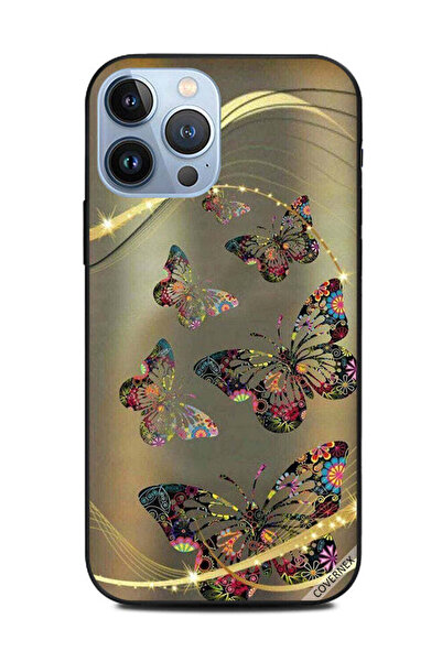 Covernex غطاء حماية لهاتف Apple iPhone 13 Pro Max بإضاءة فراشات ملونة
