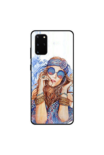 Covernex غطاء حماية سامسونج جالكسي S20 بلس بتصميم فستان أزرق ونظارة زرقاء للبنات