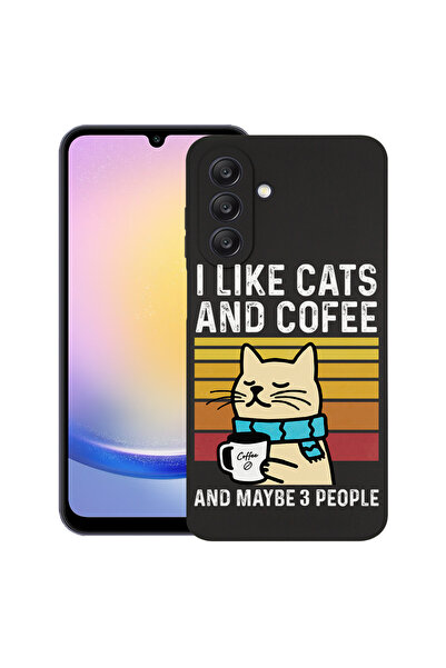 bestcase ® Тънък силиконов калъф за Samsung Galaxy A13 5G, Котки и кафе, 1396...