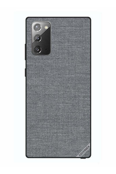 Covernex غطاء حماية لهاتف سامسونج جالكسي نوت 20 بنقشة قماش رمادية