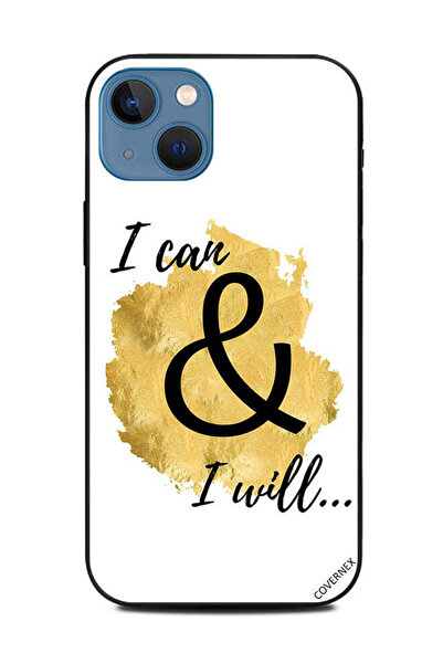 Covernex غطاء حماية لجهاز ابل ايفون 13 - أستطيع وسأفعل - خلفية ذهبية
