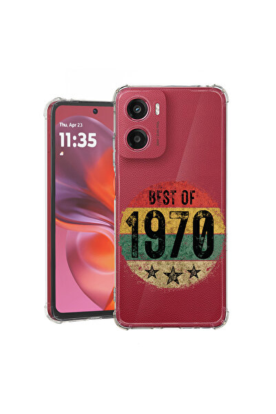 bestcase ® Αντικραδασμική θήκη για Motorola Moto E15, Best Of 1970, 1988242 A...