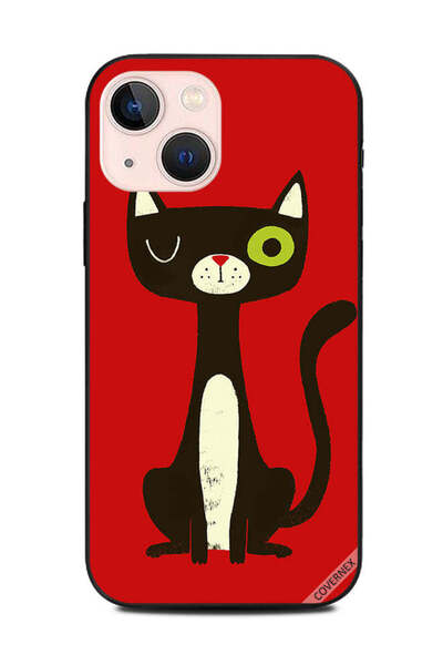 Covernex غطاء حماية لهاتف Apple iPhone 13 Mini Kitten Wink