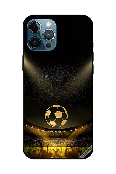Covernex غطاء حماية لهاتف Apple iPhone 12 Pro Max أسود بخلفية فيلم كرة قدم كل...