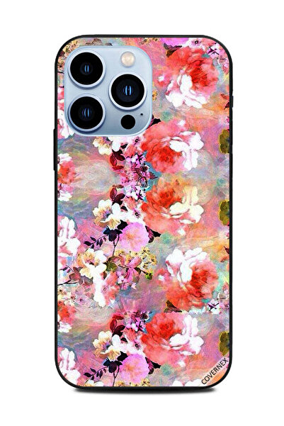 Covernex غطاء حماية لهاتف Apple iPhone 13 Pro - فن الزهور