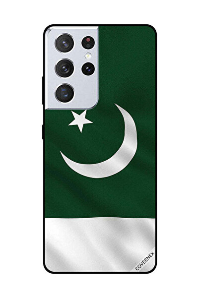 Covernex غطاء حماية لهاتف سامسونج جالاكسي S21 ألترا علم باكستان عمودي