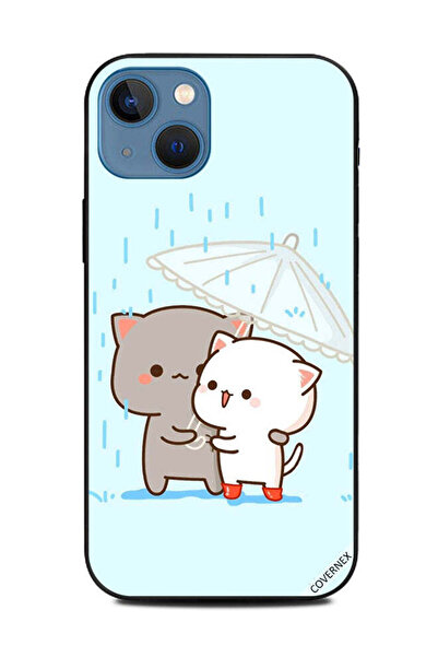 Covernex غطاء حماية لجهاز Apple iPhone 13 Love in Rain