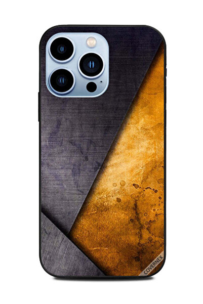 Covernex غطاء حماية لهاتف Apple iPhone 13 Pro بنمط عتيق أصفر وأسود