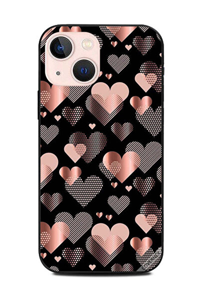 Covernex غطاء حماية لهاتف Apple iPhone 13 Mini - قلوب لامعة