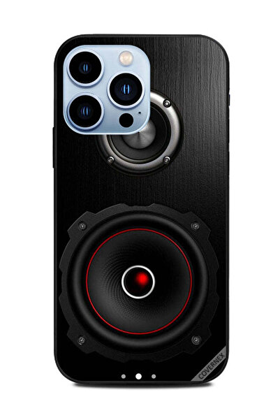 Covernex غطاء حماية لجهاز ابل ايفون 13 برو مع مكبر صوت باللونين الأسود والأحمر