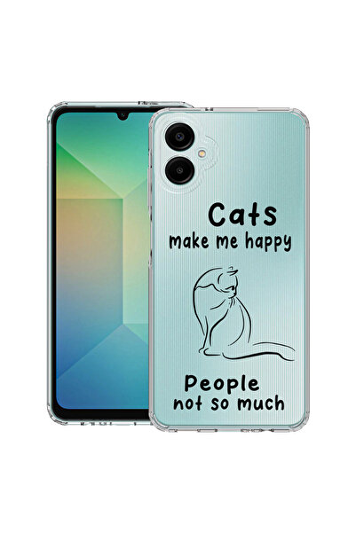 bestcase Husă antișoc pentru Samsung Galaxy A07 4G cu design pisici și oameni...