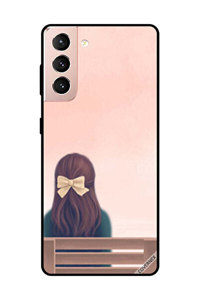 Covernex غطاء حماية لهاتف سامسونج جالاكسي S21 بلس - فتاة جميلة على مقعد