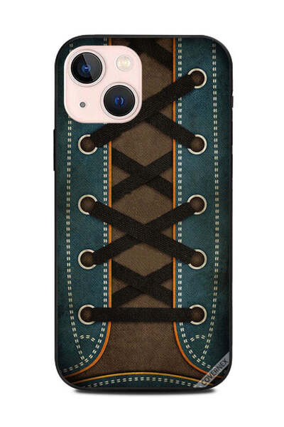 Covernex غطاء حماية لهاتف Apple iPhone 13 Mini بتصميم حذاء عتيق مربوط