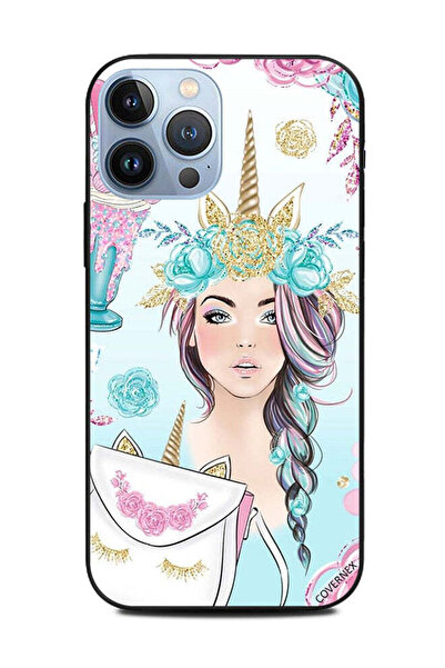 Covernex غطاء حماية لهاتف Apple iPhone 13 Pro Max فتاة يونيكورن وآيس كريم