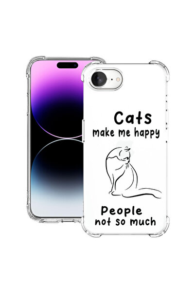bestcase ® Carcasă antișoc pentru Apple iPhone 16e, Pisici și oameni, 1988231...