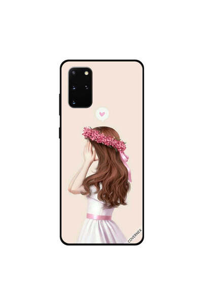 Covernex غطاء حماية لهاتف سامسونج جالكسي S20 بلس فتاة جميلة تخفي وجهها