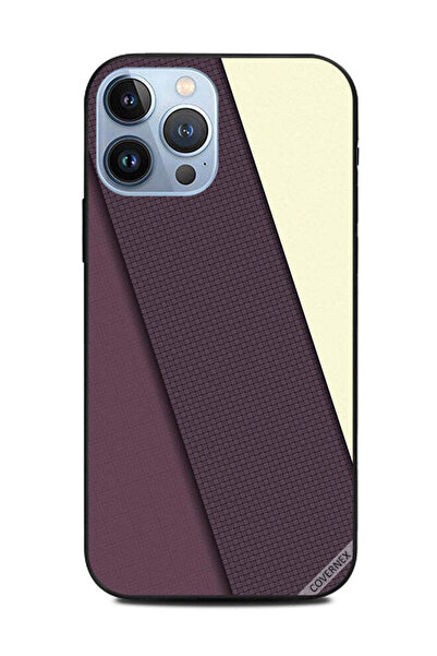 Covernex غطاء حماية لهاتف Apple iPhone 13 Pro Max بنمط مخطط بنفسجي داكن