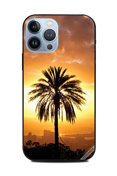 Covernex غطاء حماية لهاتف أبل آيفون 13 برو ماكس - شجرة تمر في المساء