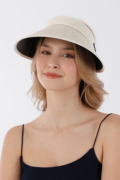 Fulla Moda Adjustable straw hat with visor