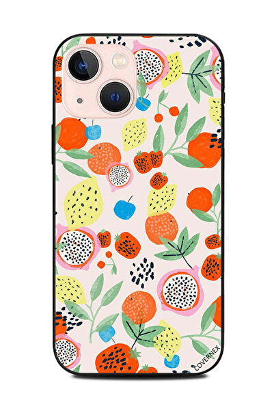 Covernex غطاء حماية لهاتف Apple iPhone 13 Mini بنمط زهور الفواكه