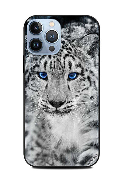 Covernex غطاء حماية لهاتف Apple iPhone 13 Pro Max أزرق العينين أبيض وأسود بنق...