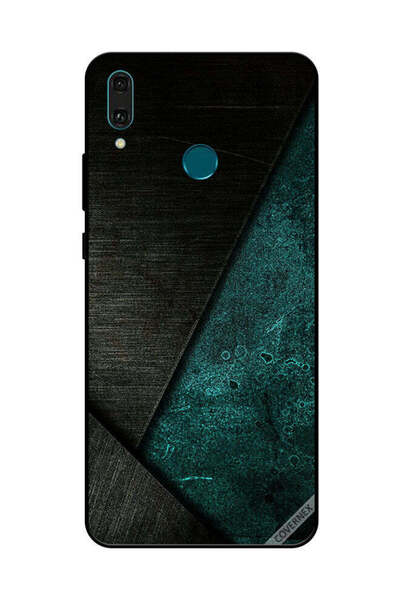 Covernex غطاء حماية لهاتف هواوي Y9 2019 بنمط أسود وأخضر غامق