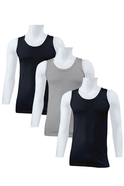 TEXTELO Mens undershirts 100% Cotton Vests Sport -Lounge T-shirt for Men (3 pack) colors