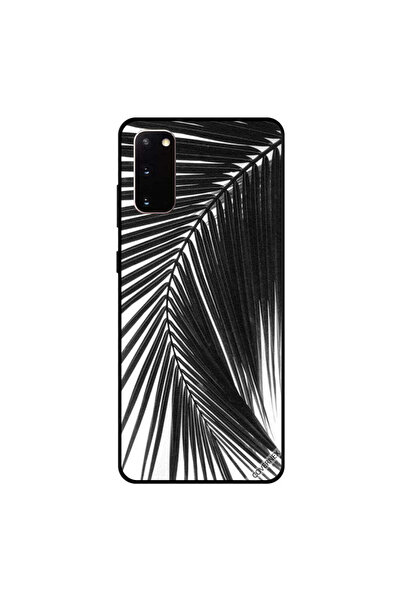 Covernex Samsung Galaxy S20 Case Cover Black & White Leaf