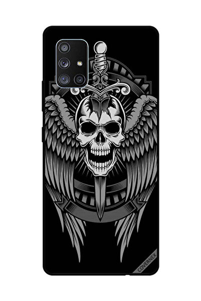Covernex غطاء حماية لهاتف سامسونج جالاكسي A71 - جمجمة وأجنحة نسر