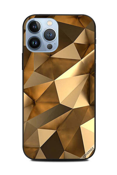 Covernex غطاء حماية لهاتف أبل آيفون 13 برو ماكس مثلث ذهبي