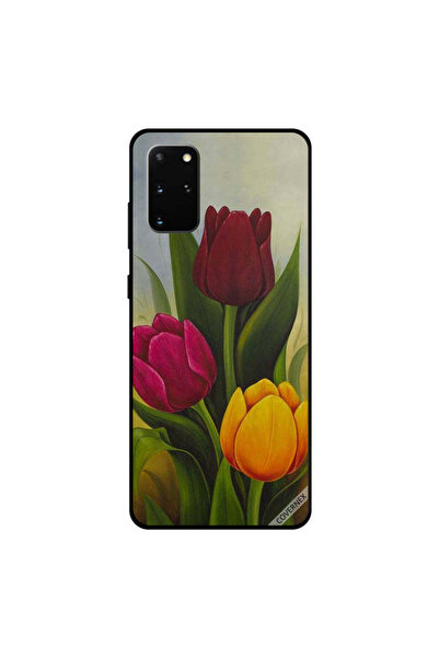 Covernex غطاء حماية لهاتف سامسونج جالاكسي S20 بلس برسومات زهور توليب ملونة