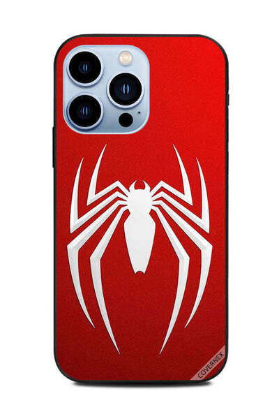 Covernex غطاء حماية لهاتف Apple iPhone 13 Pro - خلفية حمراء عنكبوتية