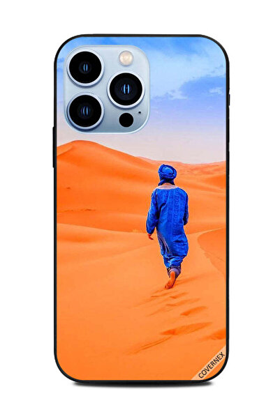 Covernex غطاء حماية لهاتف أبل آيفون 13 برو - صبي يرتدي فستانًا أزرق يمشي على ...